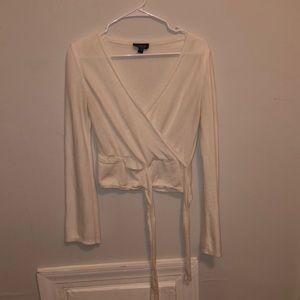 Topshop gently used wrap sweater size 6